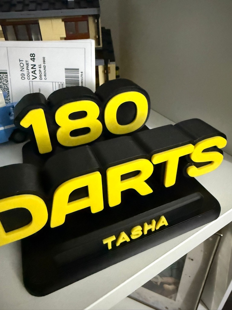 180 darts plaque alternate design