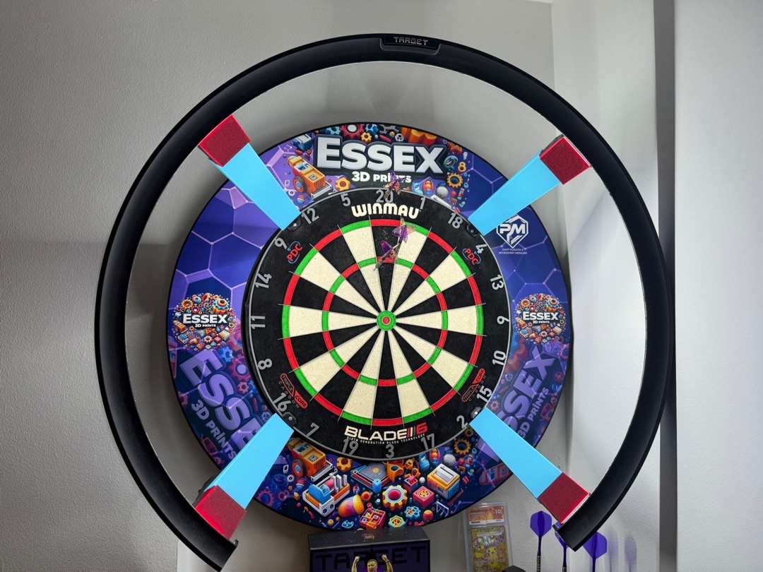 Dartboard surround with custom branding